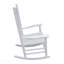 Chaise berçante en bois blanc