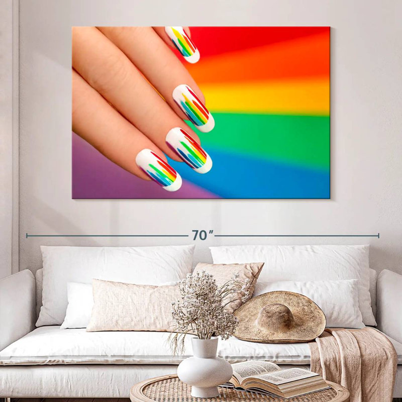 Shuttleworth Rainbow Nails, 34" H x 51" W