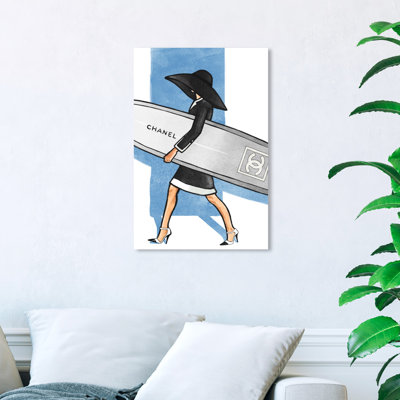 «Surfer Girl Tall Fashion and Glam», impression sur toile