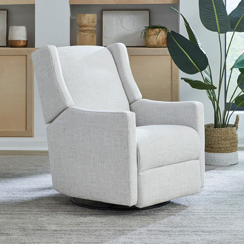 Andrina Swivel Glider, Dove Grey Performance