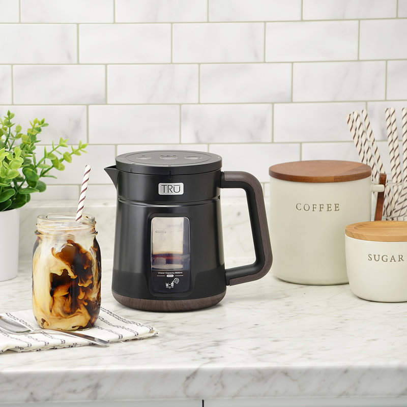 TRU Black BPA-Free Rapid Cold Brew Coffee Maker