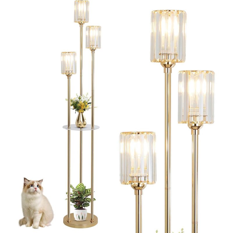Benaim 168cm Tree Floor Lamp, Gold