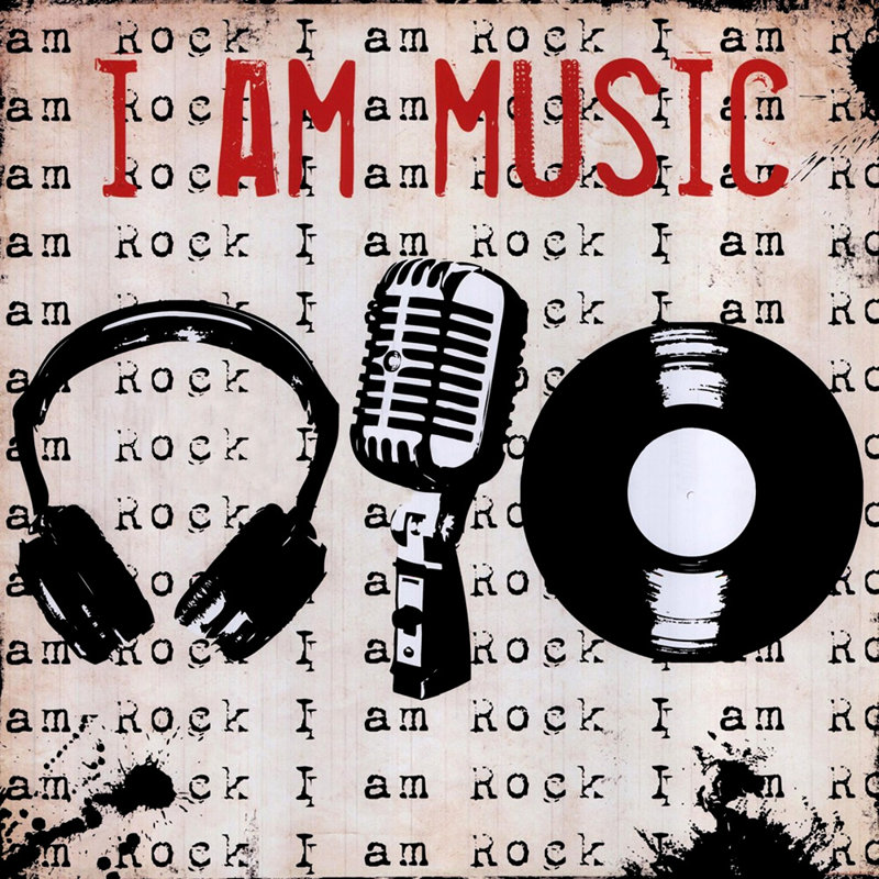 I Am Music, H 15 po x l 15 po