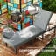 198cm Long Single Chaise with Cushions