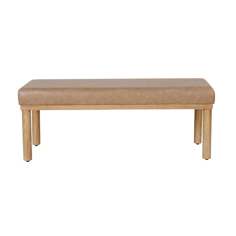  Oslo Bench - Sand Faux Leather