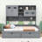 Wooden Daybed with Shelves and 2 Drawers-1443420130-1443420128