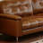 Retro Brown Straight - layout Sofa