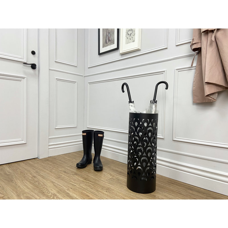 Porte-parapluie paon Hofmann, Noir