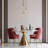 3 - Light Cluster Bell Gold Dining Room Pendant