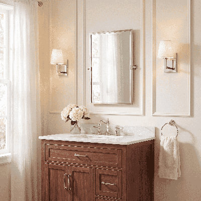 Kali 1 - Light Dimmable Nickel Armed Sconce