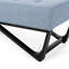 Banc contemporain contemporain de couleur bleue H 16,5 po x l 48,12 po x P 17,5 po-1492024821