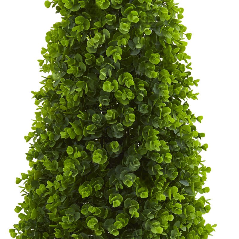 Topiaire d'eucalyptus artificiel en pot, H 36 po x l 14 po x P 14 po