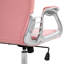 Pu Leather Home Office Chair In Pink, Button Style, With Padding, Adjustable Height And Tilt Function For Comfort Desk Pattern, Padded , Swivel Movement A Modern Workspace