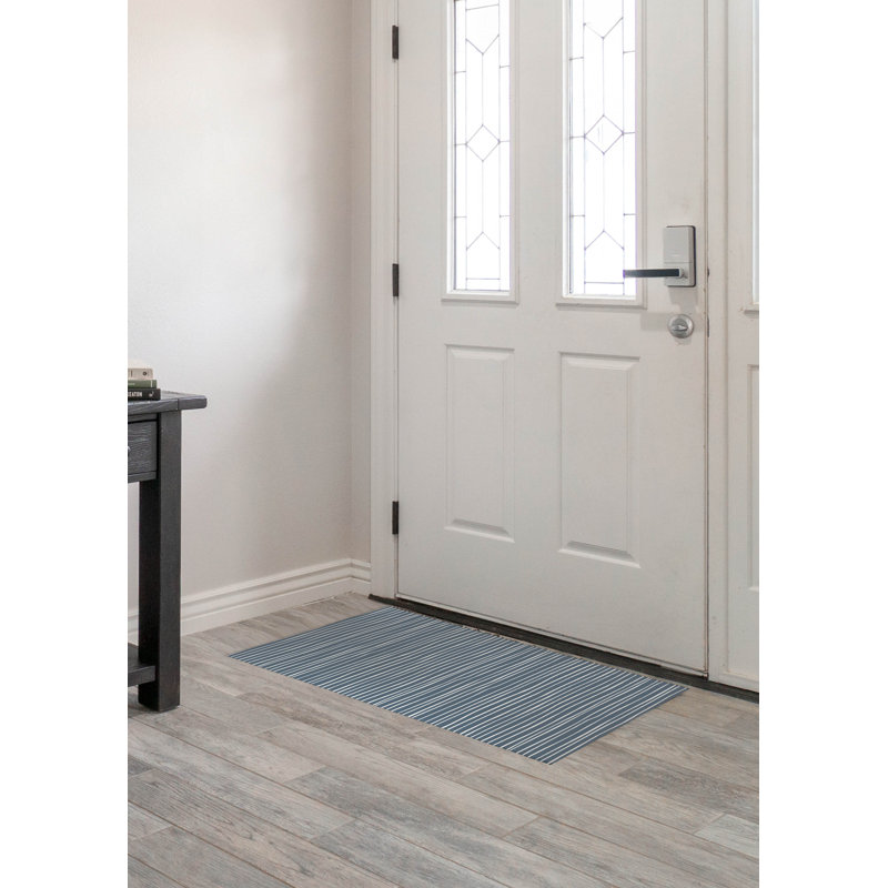 Spinal Column Indoor Doormat, 36" W x 60" L, Blue