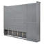 Lit escamotable mural Murphy avec armoires, gris