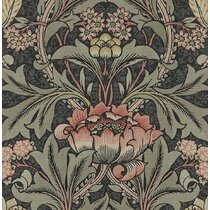 Floral & Botanical Gray Wallpaper You'll Love