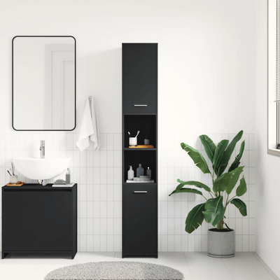 Dorjan Bathroom Cabinet Engineered Wood Rack