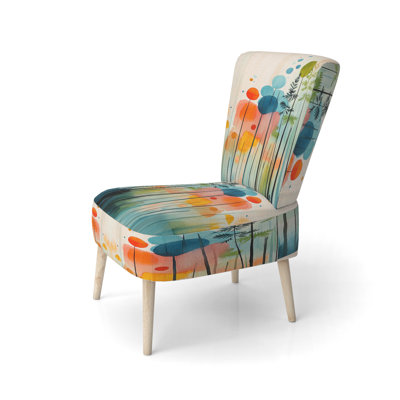 Chaise d'appoint Abstract Botanicals - Fougère verte clair Woodland Botanical Scene II