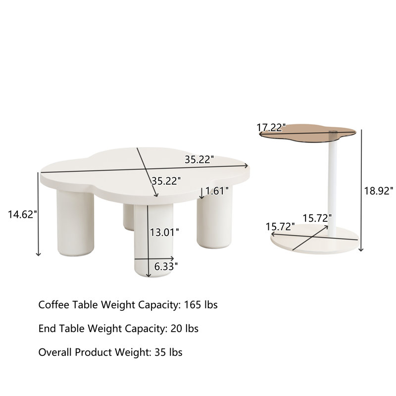 2 - Piece Coffee Table Set