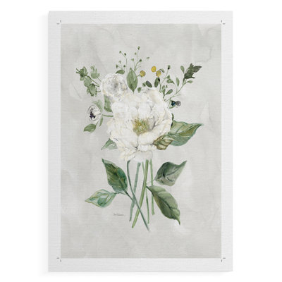 White Farmhouse Botanical II - Reproduction de toile seulement - NON-CADRE