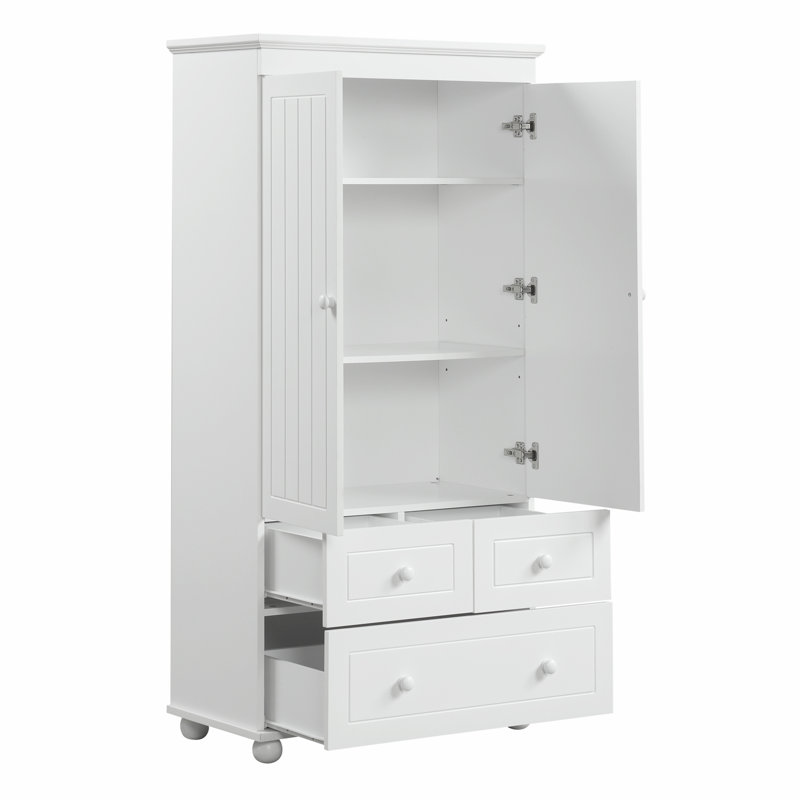 Armoire de rangement haute avec trois tiroirs