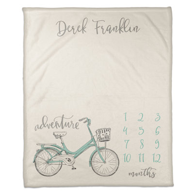 Baby Milestones Little Adventurer Personalized Milestone Blanket