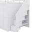 Lit double avec placard intégré, bureau et étagère-411966535