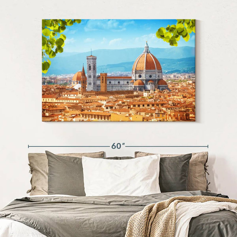 Kavia, pittoresque cathédrale de Florence, H 34 po x l 51 po
