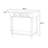 36.61" Blue Rectangular Solid Wood Console Table