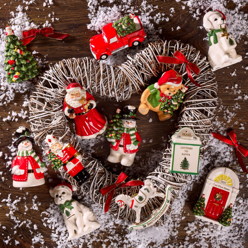 Spode Christmas Tree Snowman Ornament
