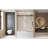 Frameless Single Sliding Shower Door 56-60 "W X 60" H, 1/4 "(6 Mm) Clear Tempered Glass, Explosion Proof Film, Stainless Steel Handle,Square Tube Track-123404363