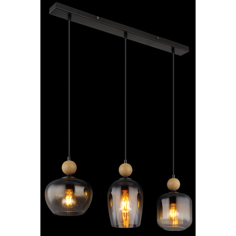 Chariss 3 - Light Matte Black Pendant