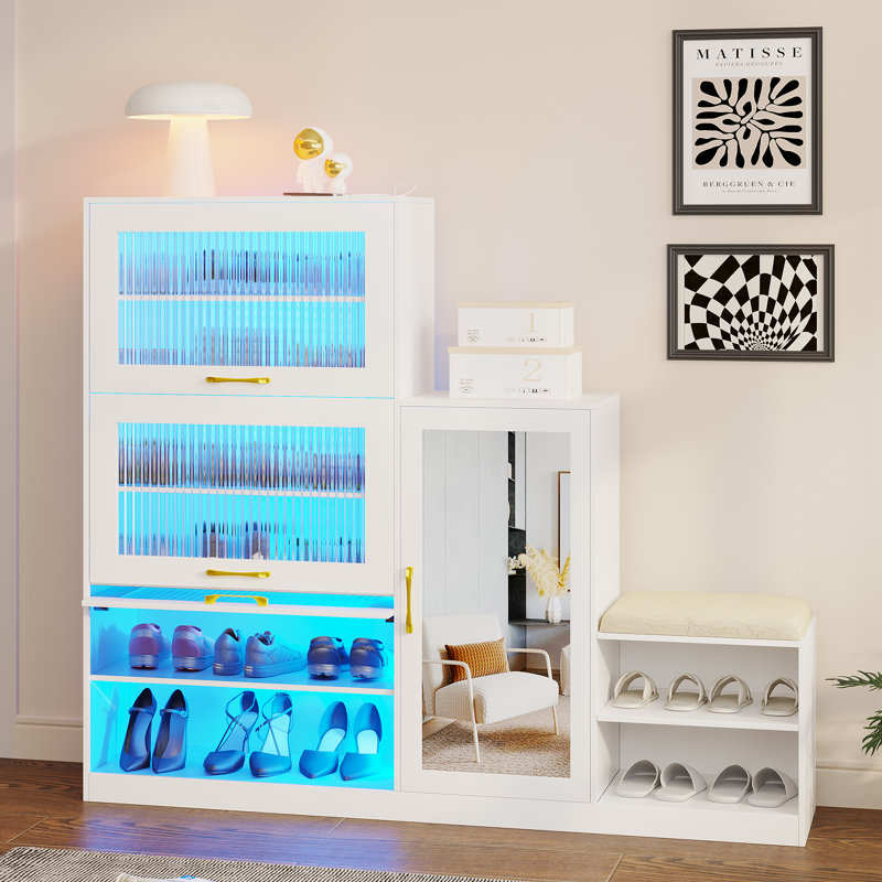 20 paires de rangement pour chaussures, Blanc