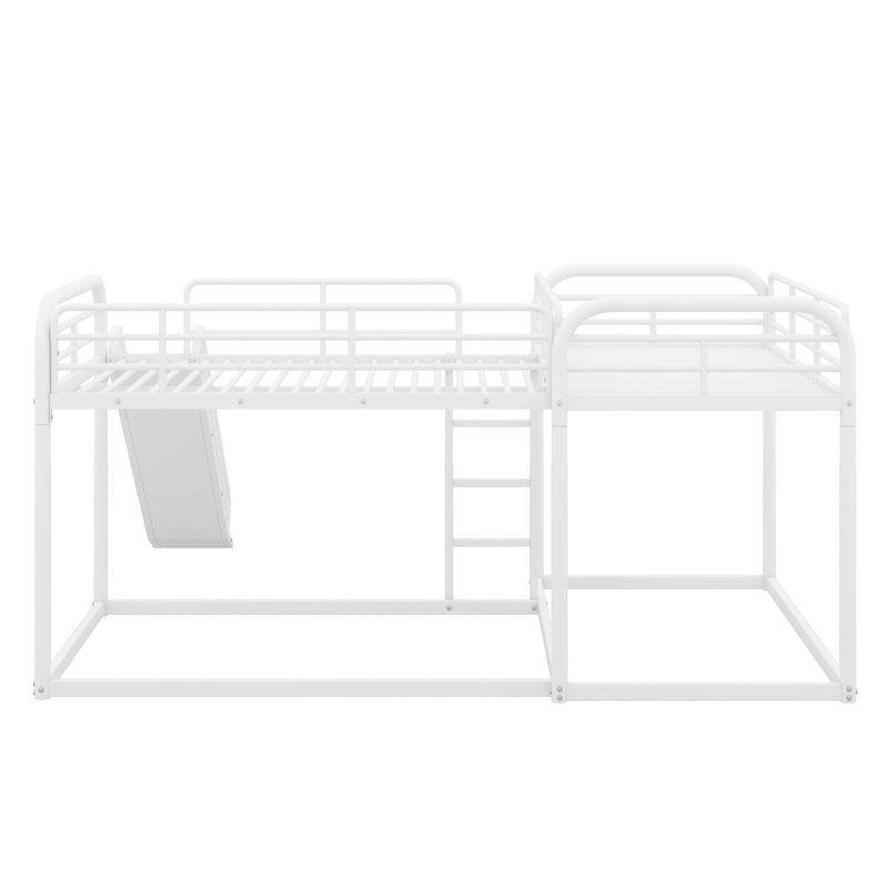 Lit superposé simple en L Levick, Blanc