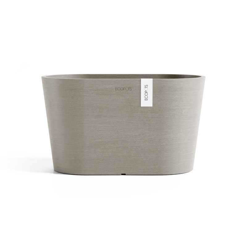 Pot Planter, Beige, 6.5" H x 12" W x 6.5" D