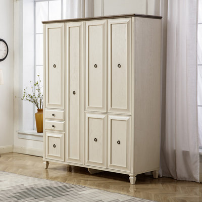 American-style Light Luxury Four-door Wardrobe