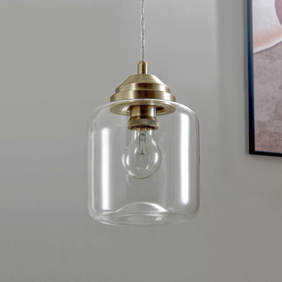 Luminaire suspendu cylindrique à 1 lumière Gronroos
