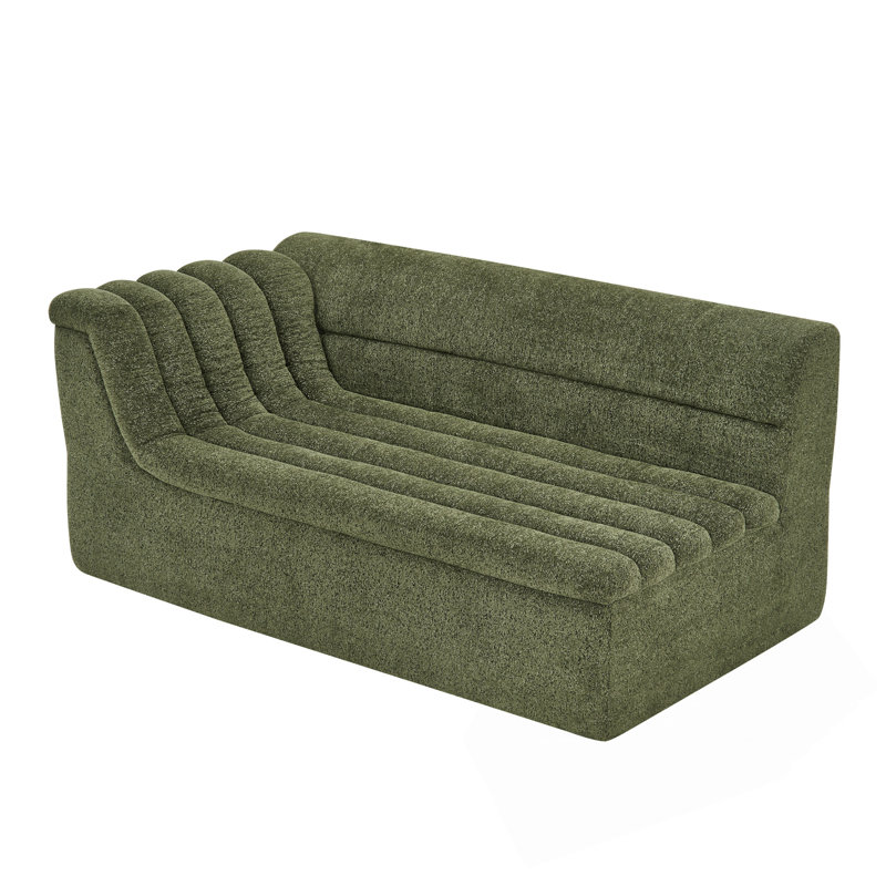 106 Inch L-Shaped Modular Sectional Sofa, Green