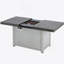 Table de foyer extensible rectangulaire en alliage d'aluminium, 50 000 BTU