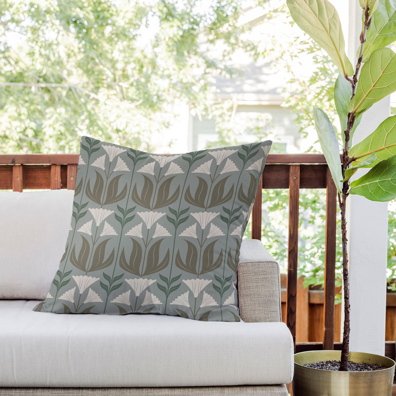 Emanuela Carratoni Lilium Theme Throw Pillow, 26" x 26"
