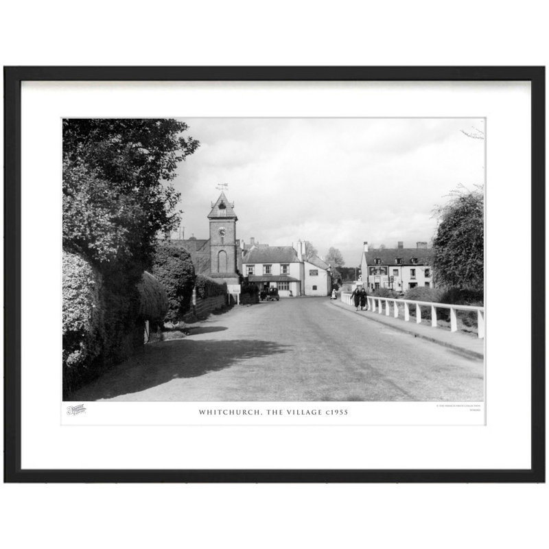 Whitchurch, The Village C1955 by Francis Frith - Single Picture Frame Print, 60cm H x 80cm W x 2.3cm D