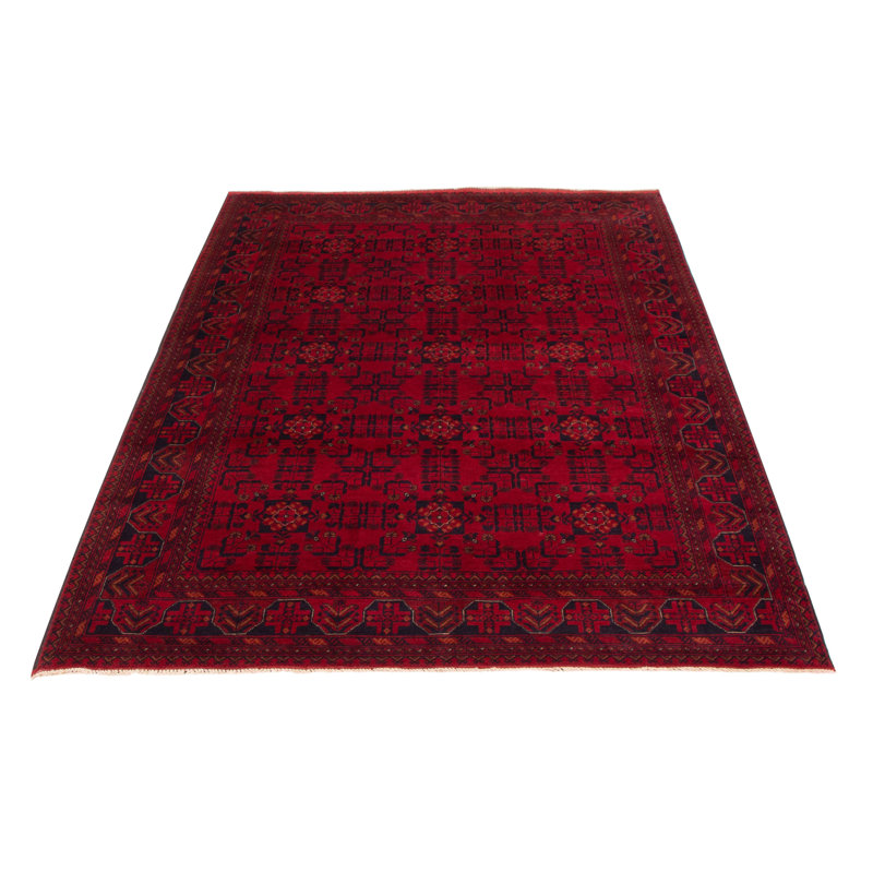 Tapis rouge foncé 6 pi 8 po x 9 pi 8 po Finest Esari
