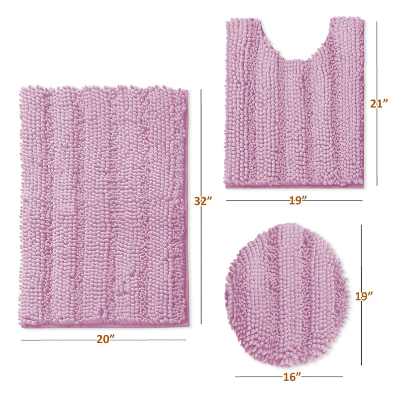 Ensemble de tapis de bain Peletier, Lilas