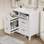 Meuble-lavabo sophistiqué avec rangement innovant et design élégant