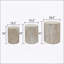 Ensemble de 3 tables basses et tables de bout rondes en bois