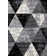 Jashua Black White Grey Distressed Geometric Area Rug
