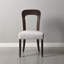 Ensemble de 2 chaises de salle à manger rembourrées avec pieds en bois d'hévéa massif, capacité de poids de 330 lb-575438433-575438434
