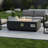 Rectangular Propane Fire Pit Table With High Output, Push - Button Start, And Weather Design 48 Inch Table, Lightweight Concrete, 50000 , Adjustable Flame