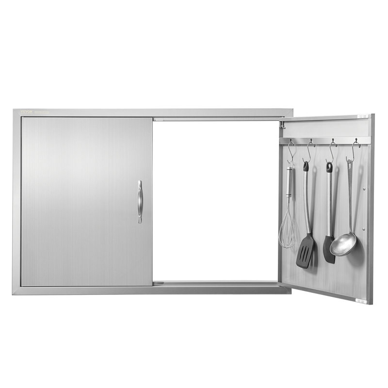 VEVOR 39x26 Inch BBQ Island Access Door Outdoor Kitchen Door Stainless Steel