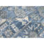 Tapis oriental en laine noué à la main en gris / bleu-64790071